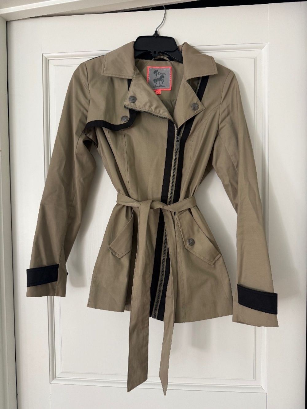 Sam Edelman Green Short Trench  Coat XS